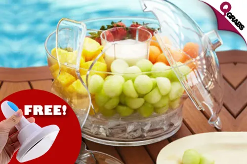 From QR49, Keep It Cool with a Serving Bowl on ICE - Includes a Free Fat Magnet! (Up to QR198 Value)